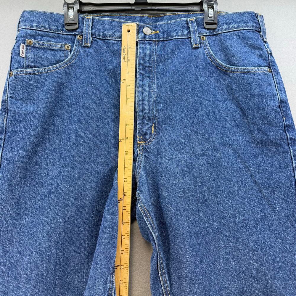 Carhartt Jeans Men's 40x30 Blue Relaxed Fit Straight Leg Work Wear Normcore - Picture 7 of 9